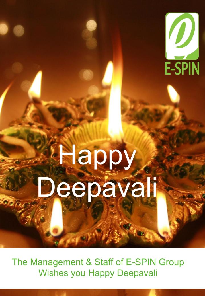 E-SPIN Greetings For Happy Deepavali / Diwali 2017