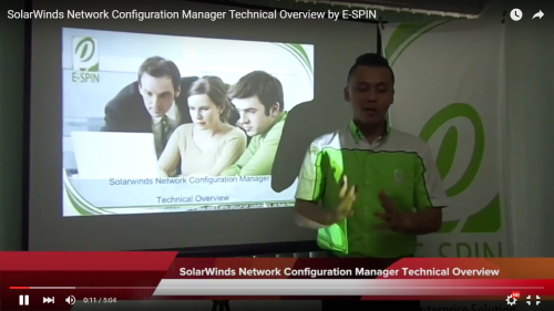  E-SPIN SolarWinds Network Configuration Manager Technical Overview